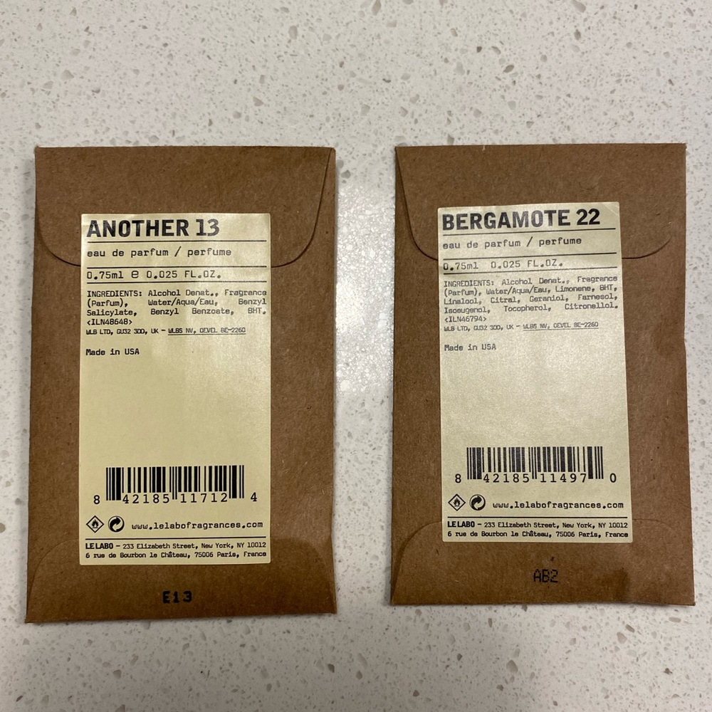 Le Labo Fragrance Samples